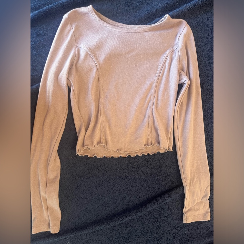 Pacsun light purple full sleeve tshirt